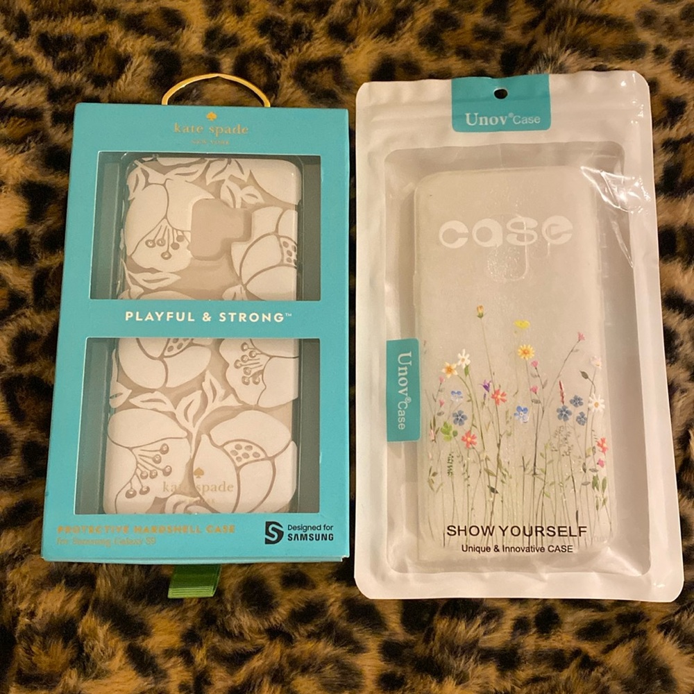 NIB Kate spade Samsung Galaxy S9 phone case and Unov S9 case lot